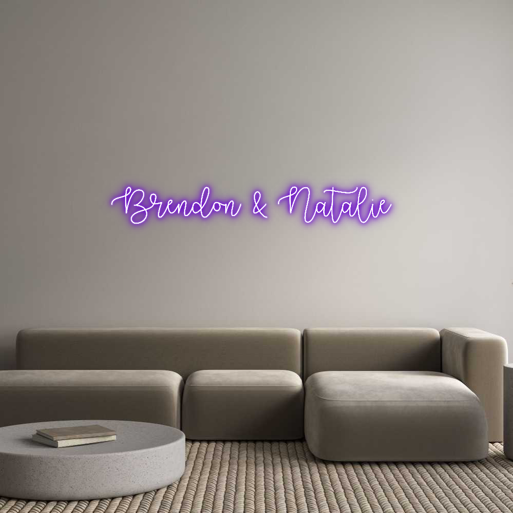 Custom Neon Text - Brendon & Nat...