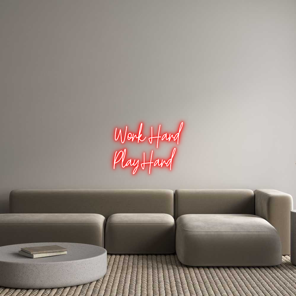 Custom Neon Text - Work Hard
P...