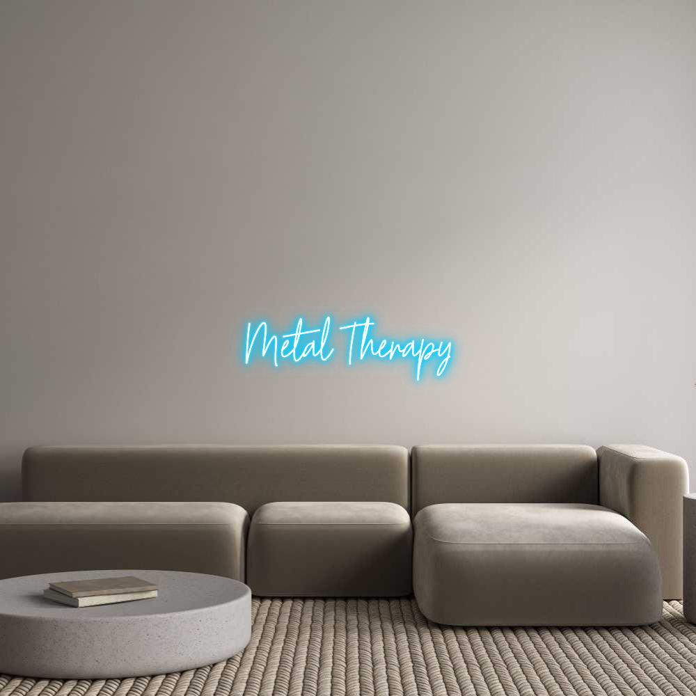 Custom Neon Text - Metal Therapy