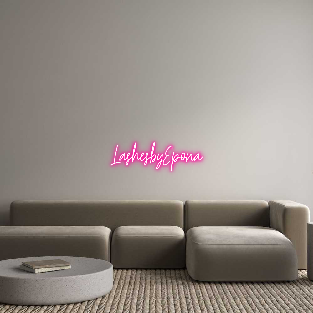 Custom Neon Text - LashesbyEpona