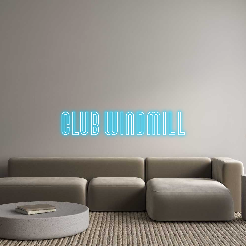Custom Neon Text - Club Windmill