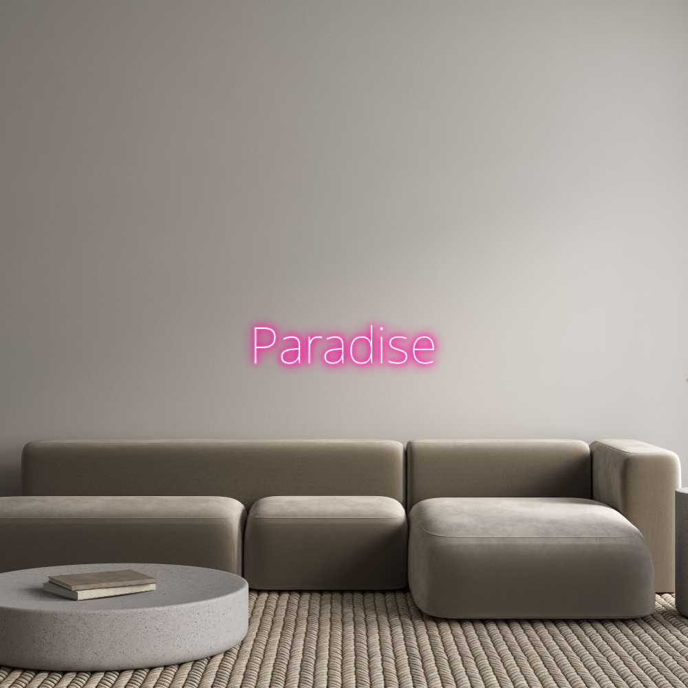 Custom Neon Text - Paradise
