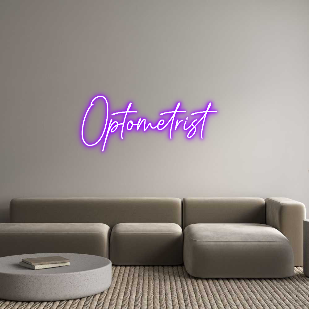 Custom Neon Text - Optometrist