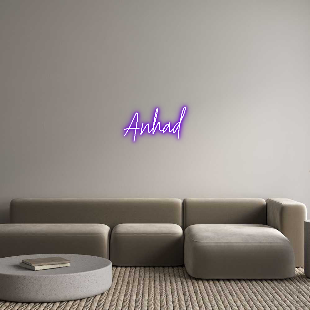 Custom Neon Text - Anhad
