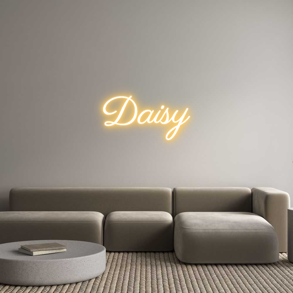Custom Neon Text - Daisy