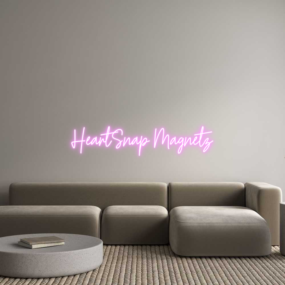 Custom Neon Text - HeartSnap Mag...