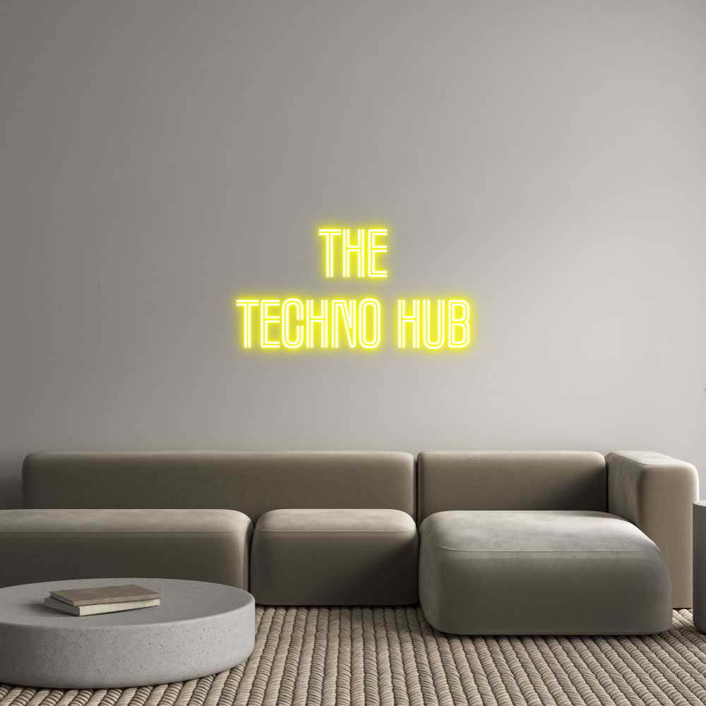 Custom Neon Text - the
Techno Hub
