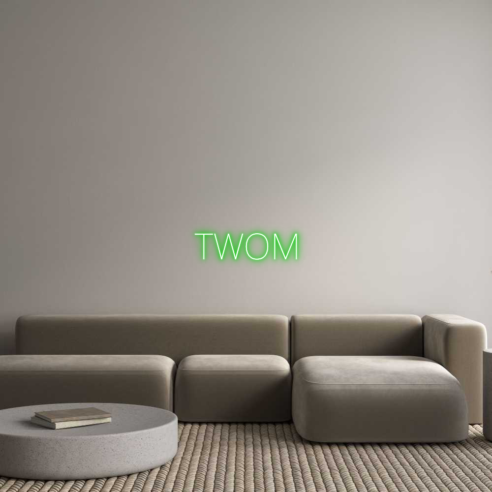 Custom Neon Text - TWOM
