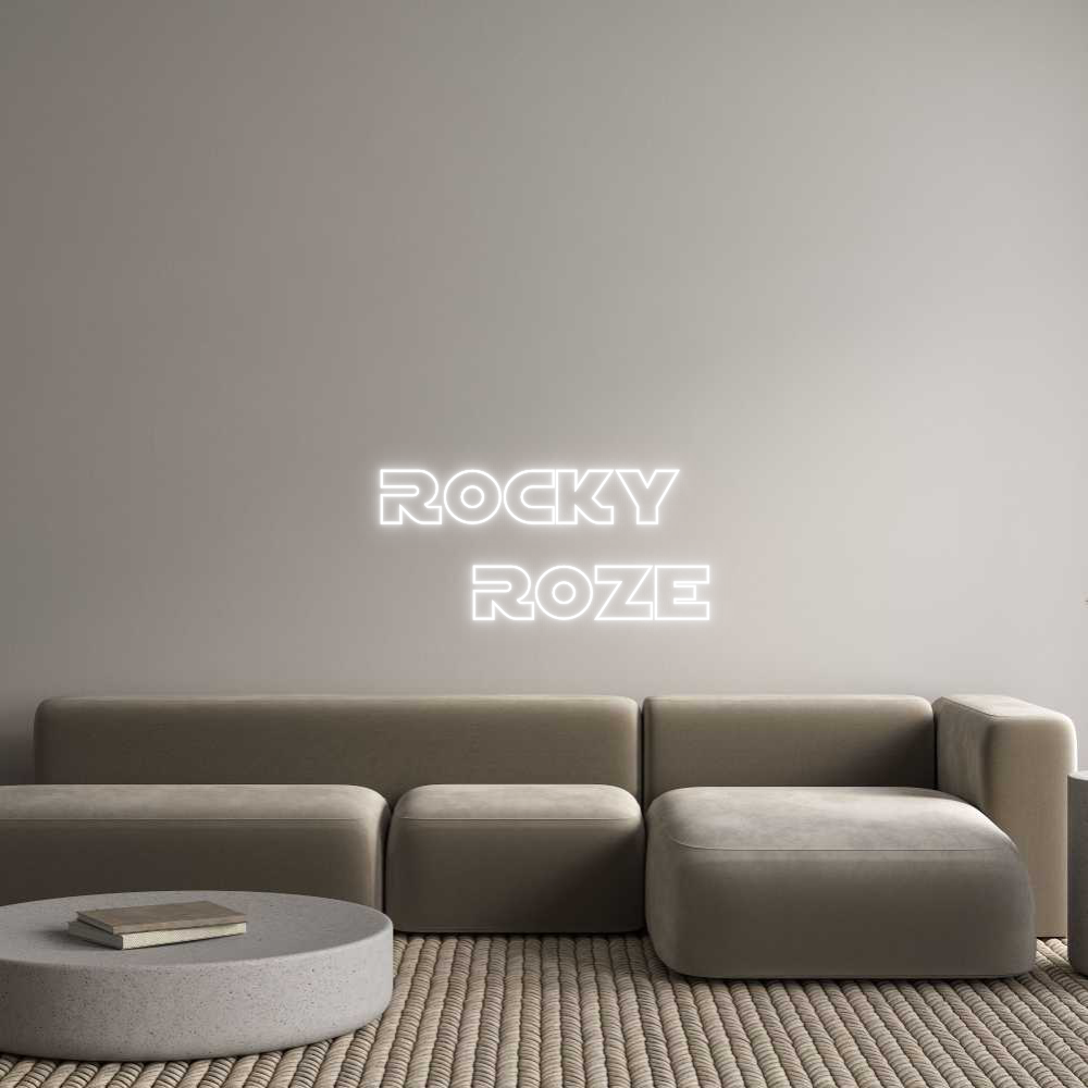 Custom Neon Text - Rocky
Roze