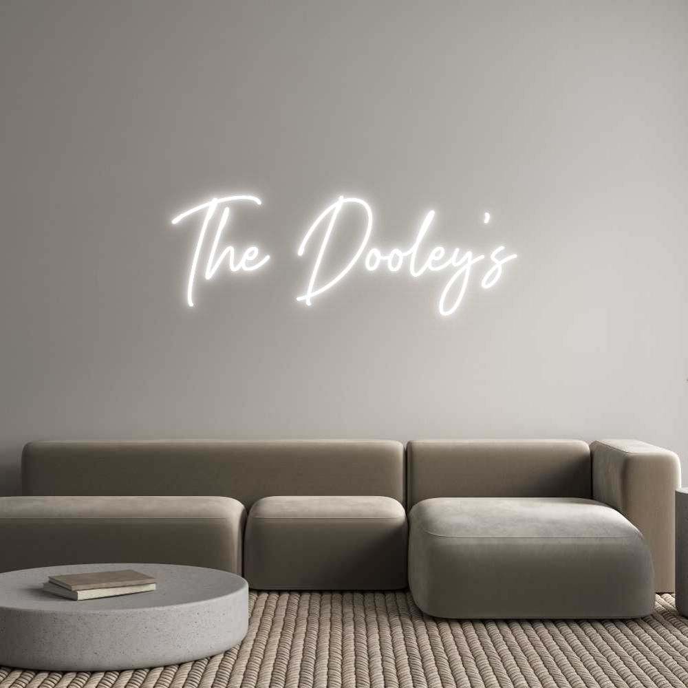 Custom Neon Text - The Dooley's