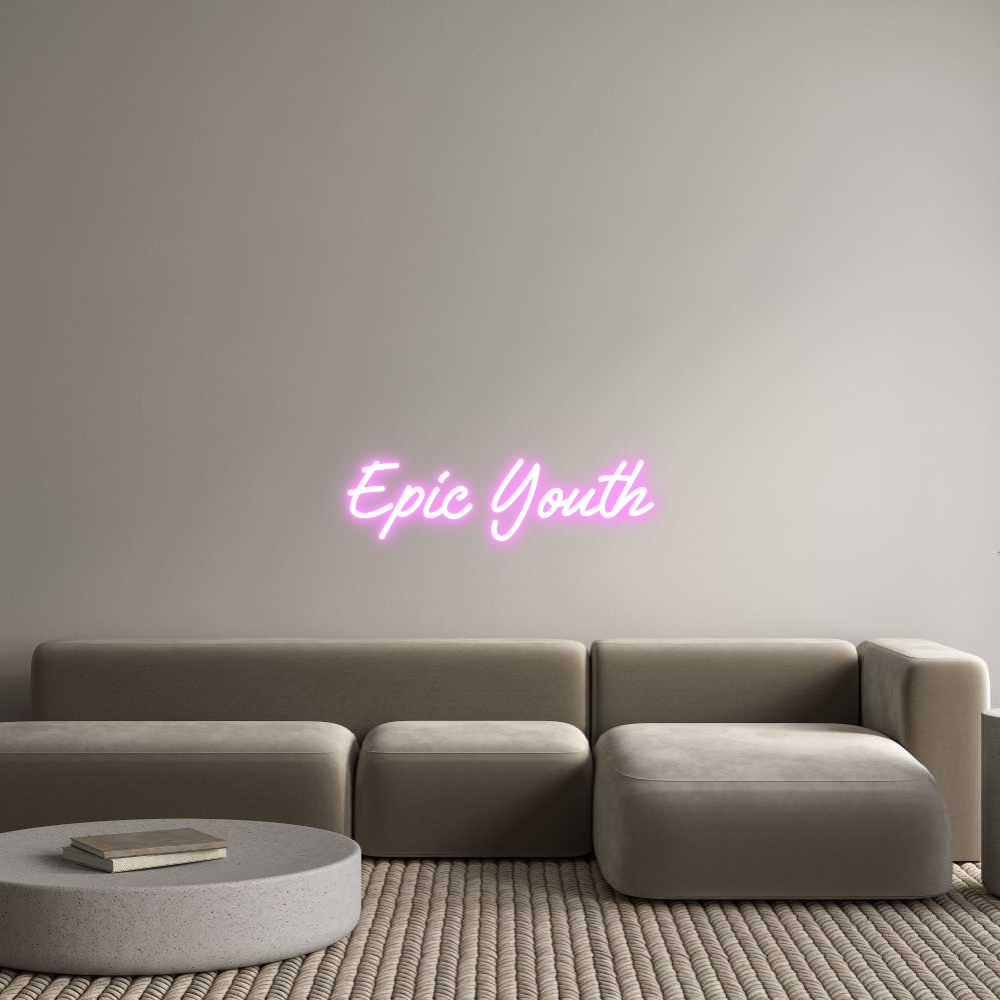 Custom Neon Text - Epic Youth