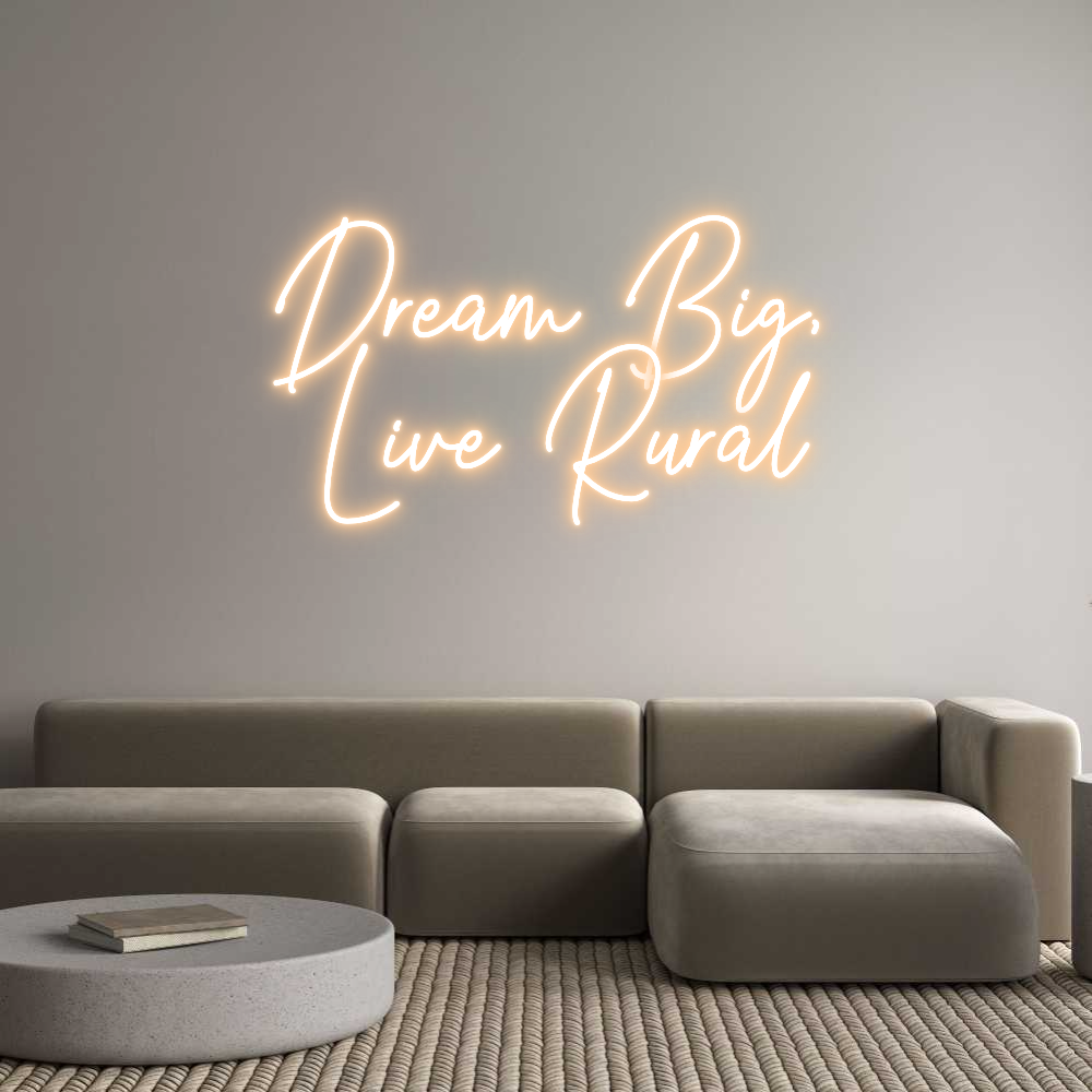 Custom Neon Text - Dream Big,
...