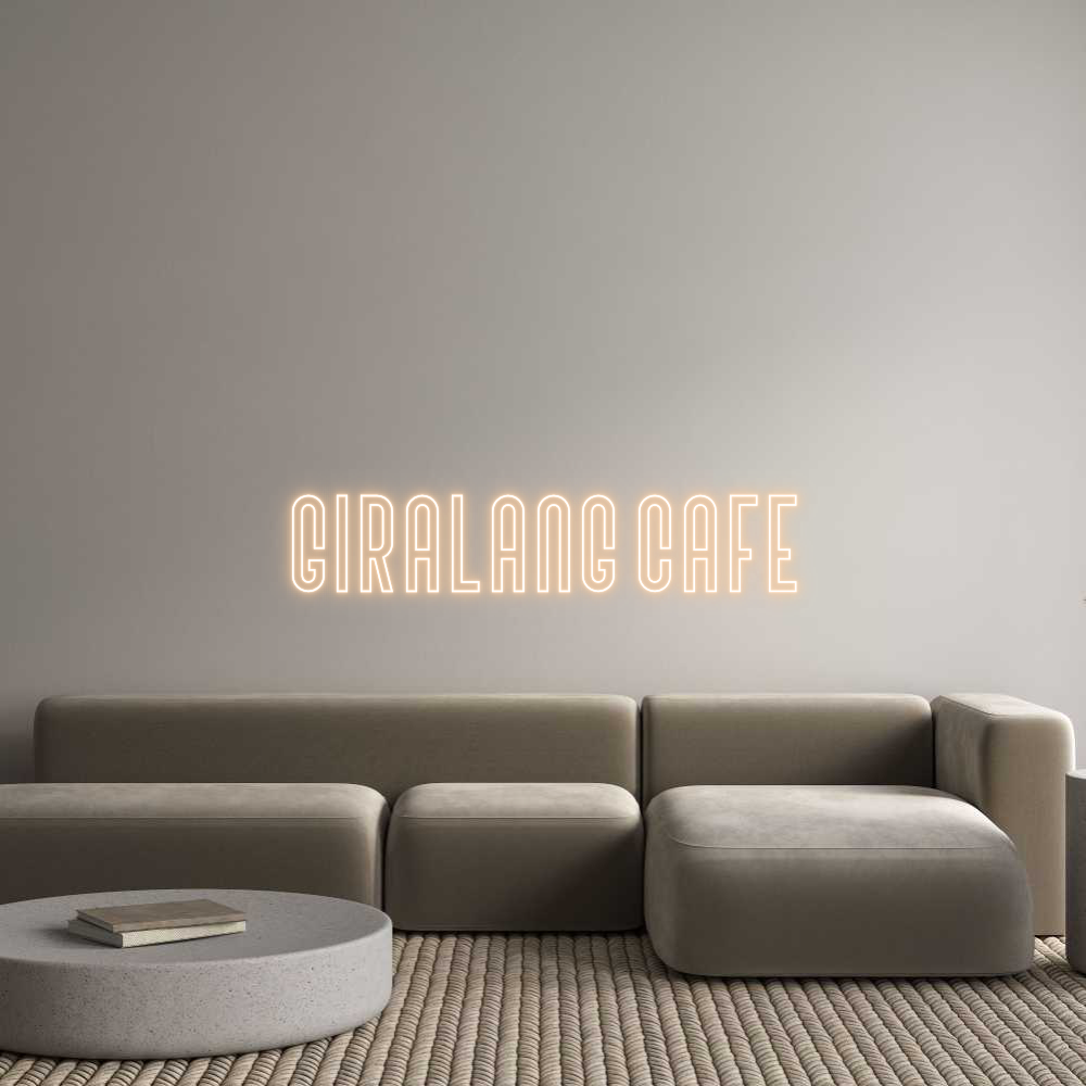 Custom Neon Text - Giralang Cafe