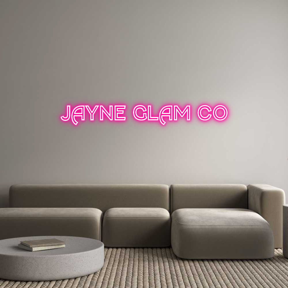 Custom Neon Text - JAYNE GLAM CO