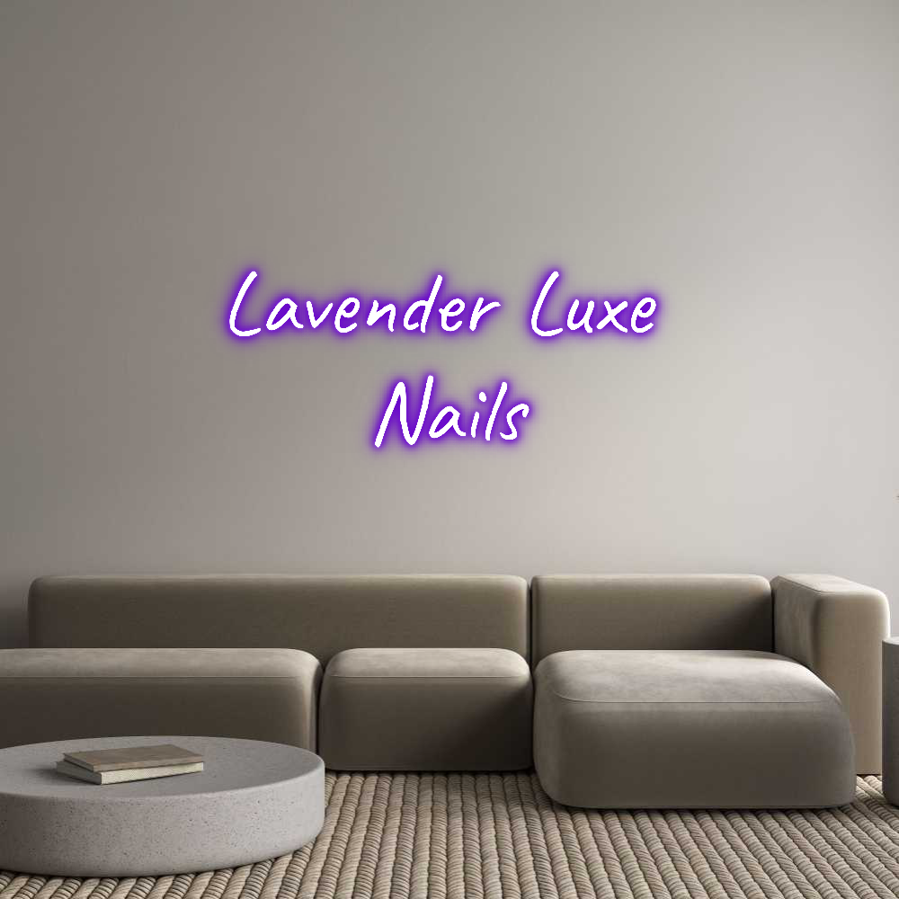 Custom Neon Text - Lavender Luxe...