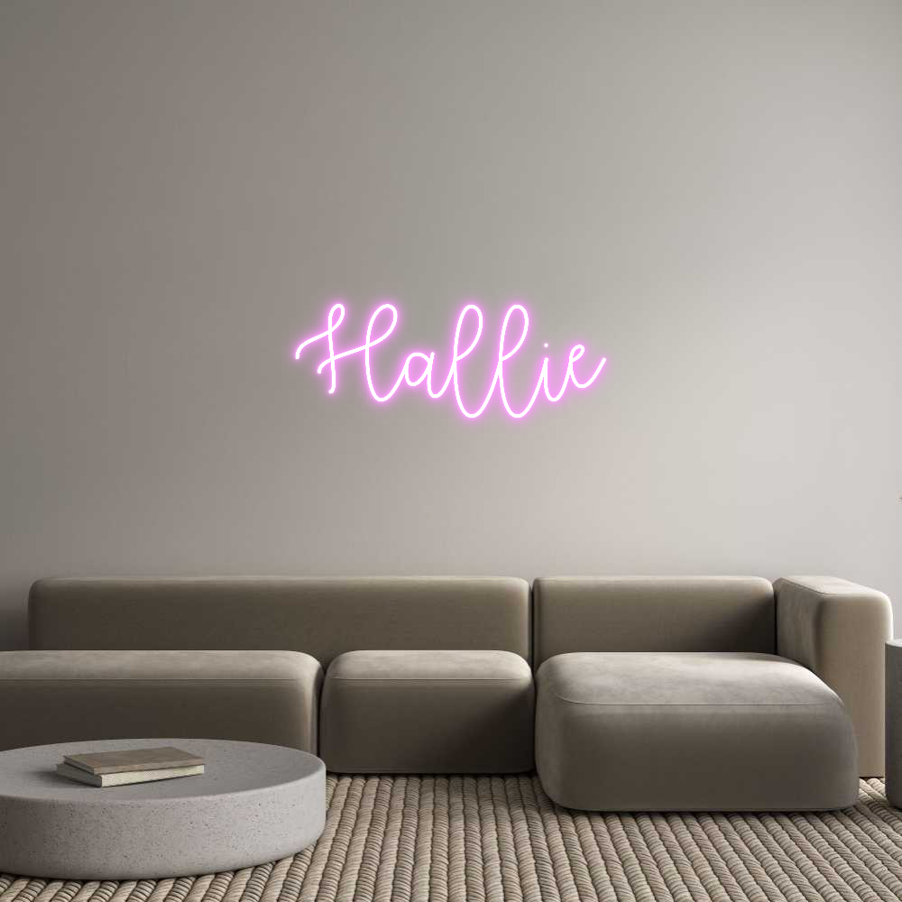 Custom Neon Text - Hallie