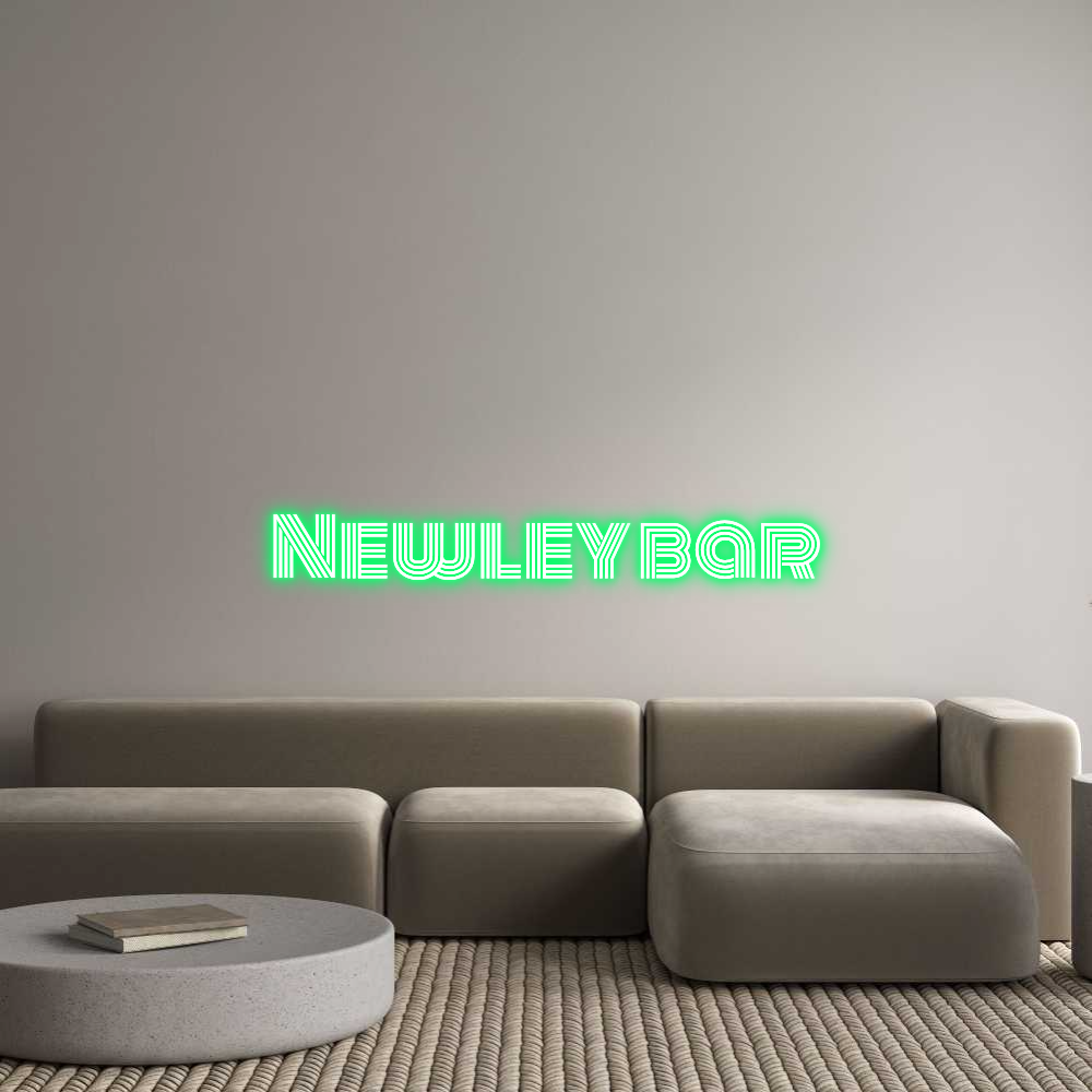 Custom Neon Text - Newley bar