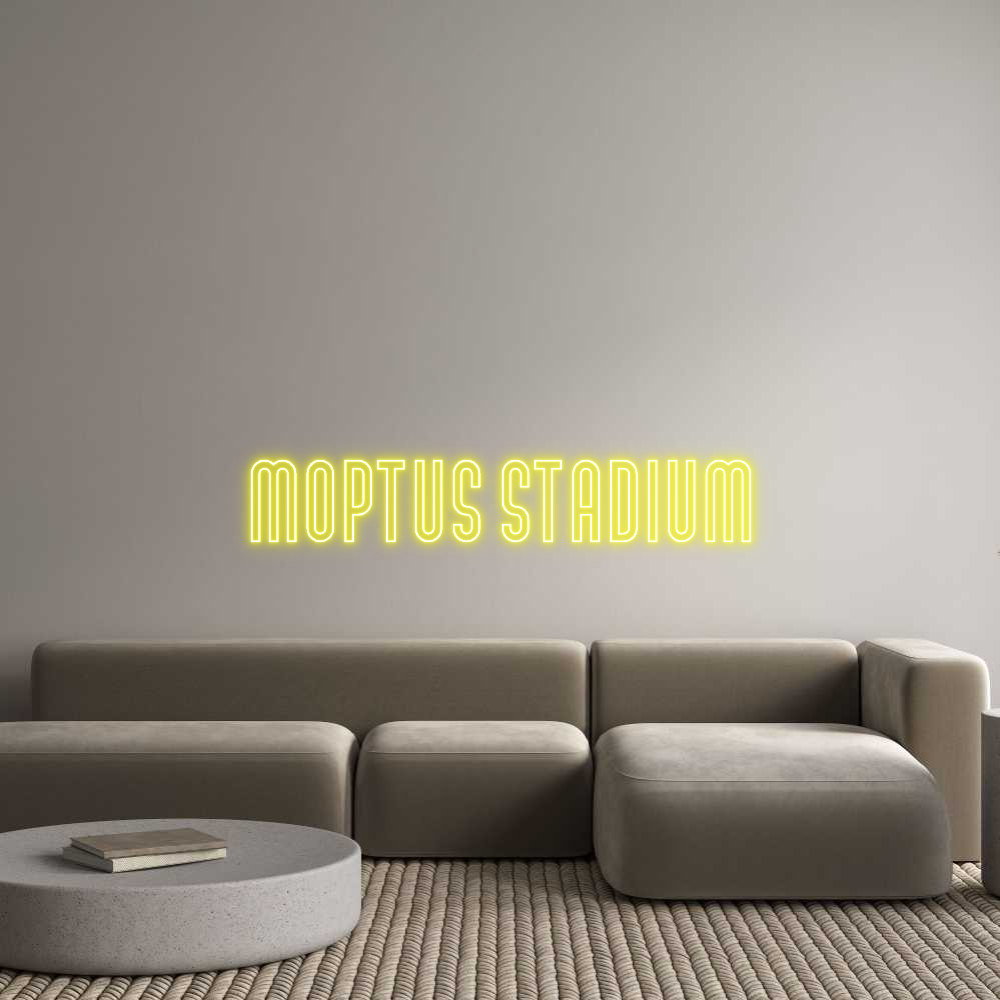 Custom Neon Text - MOPTUS STADIUM
