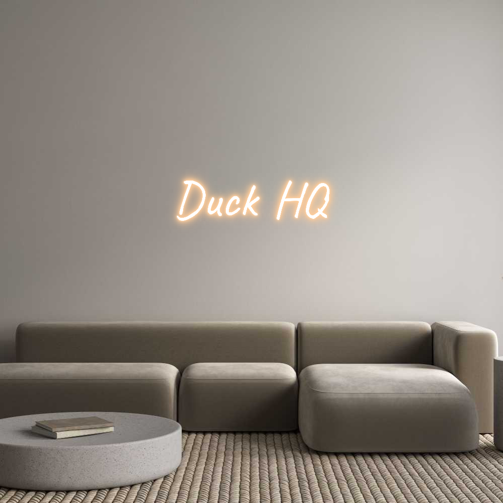 Custom Neon Text - Duck HQ