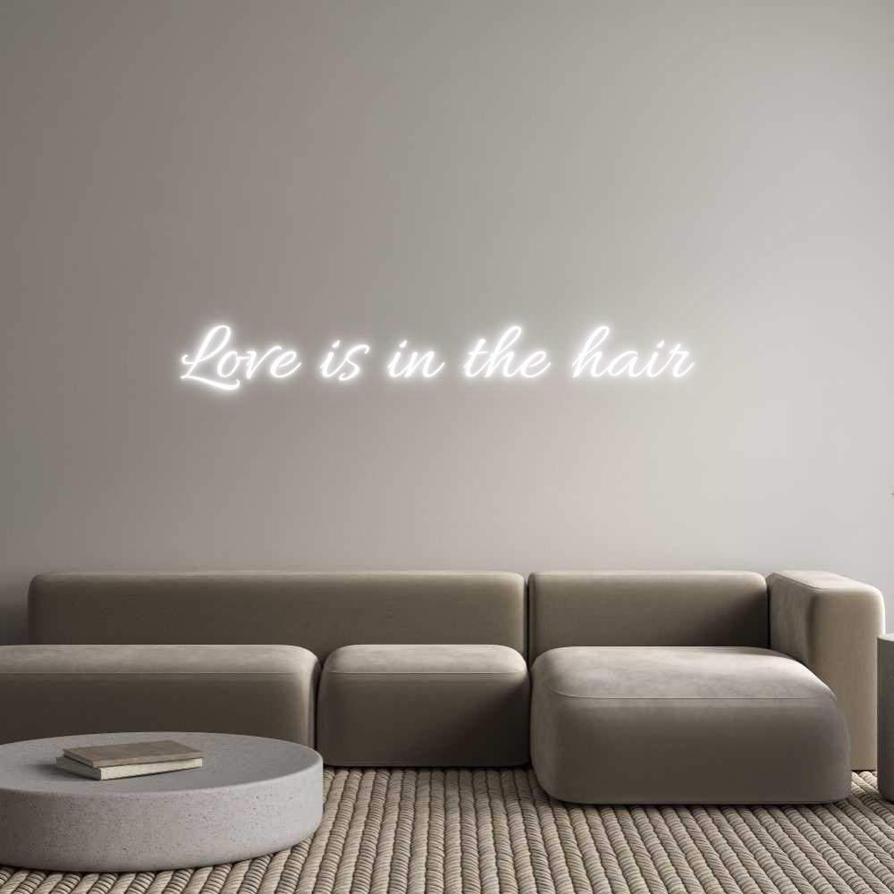 Custom Neon Text - Love is in th...