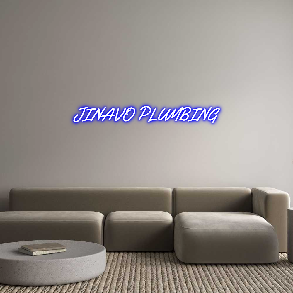 Custom Neon Text - JINAVO PLUMBING