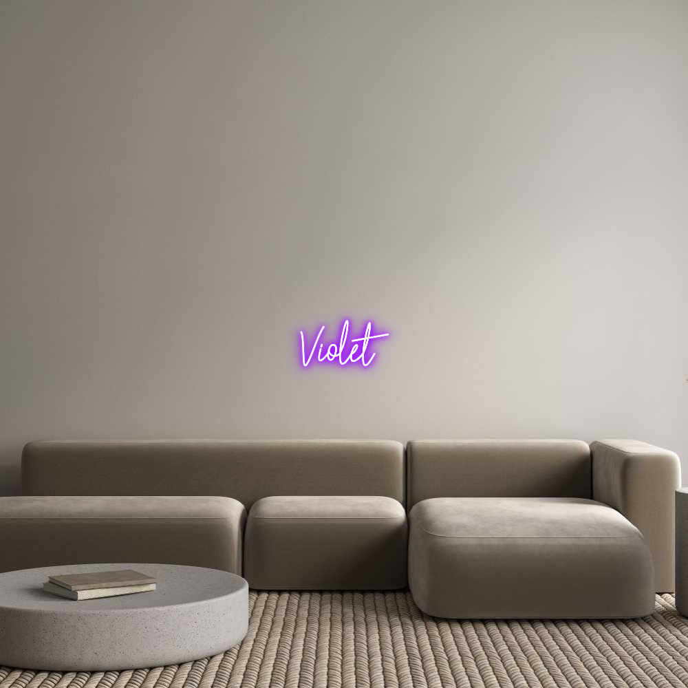 Custom Neon Text - Violet