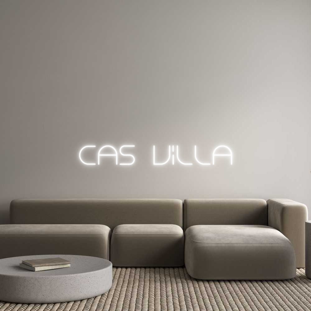 Custom Neon Text - Cas villa