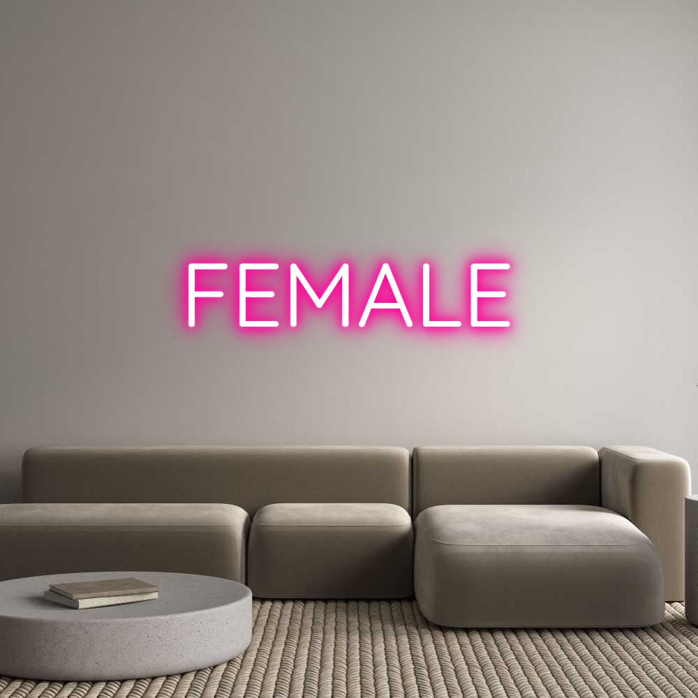 Custom Neon Text - FEMALE