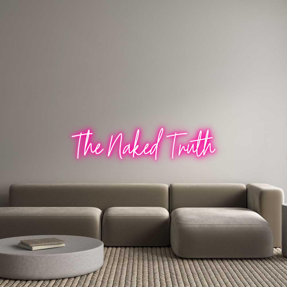 Custom Neon Text - The Naked Truth