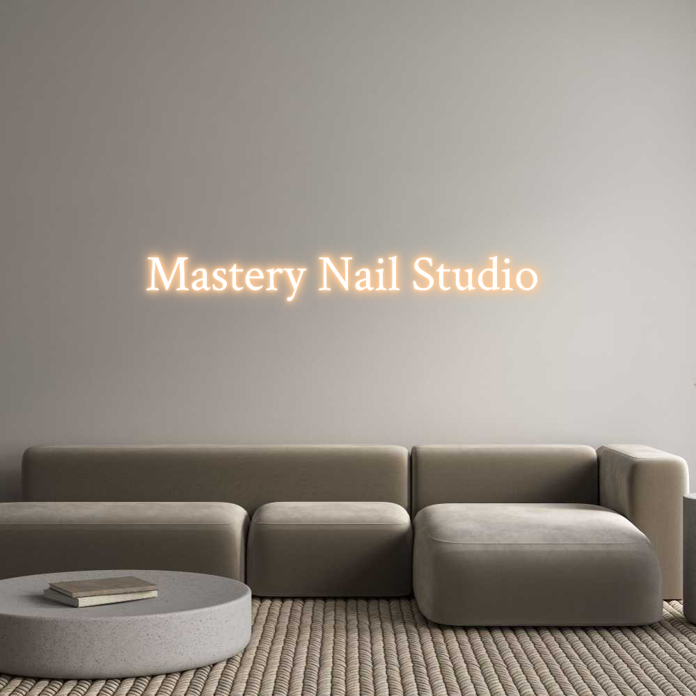 Custom Neon Text - Mastery Nail ...
