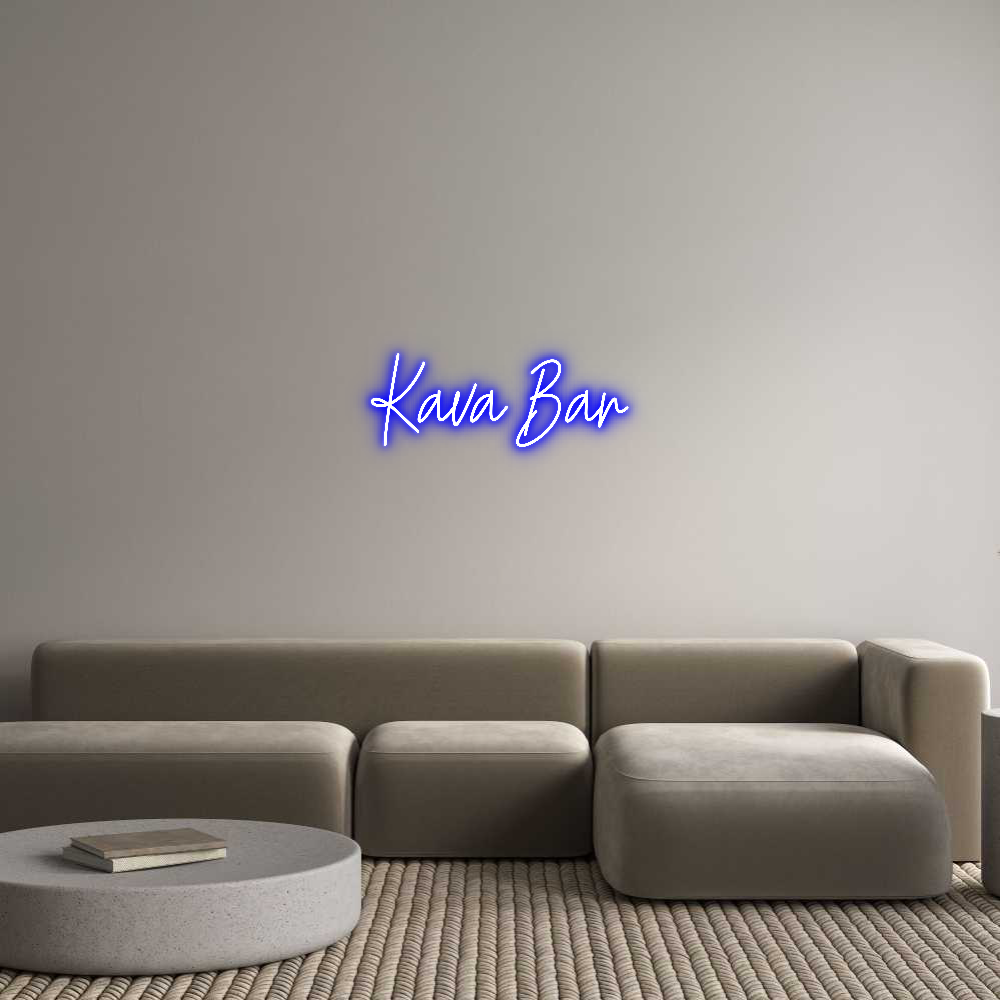 Custom Neon Text - Kava Bar