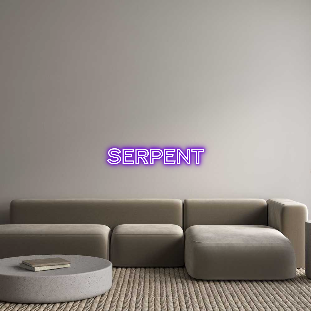 Custom Neon Text - Serpent