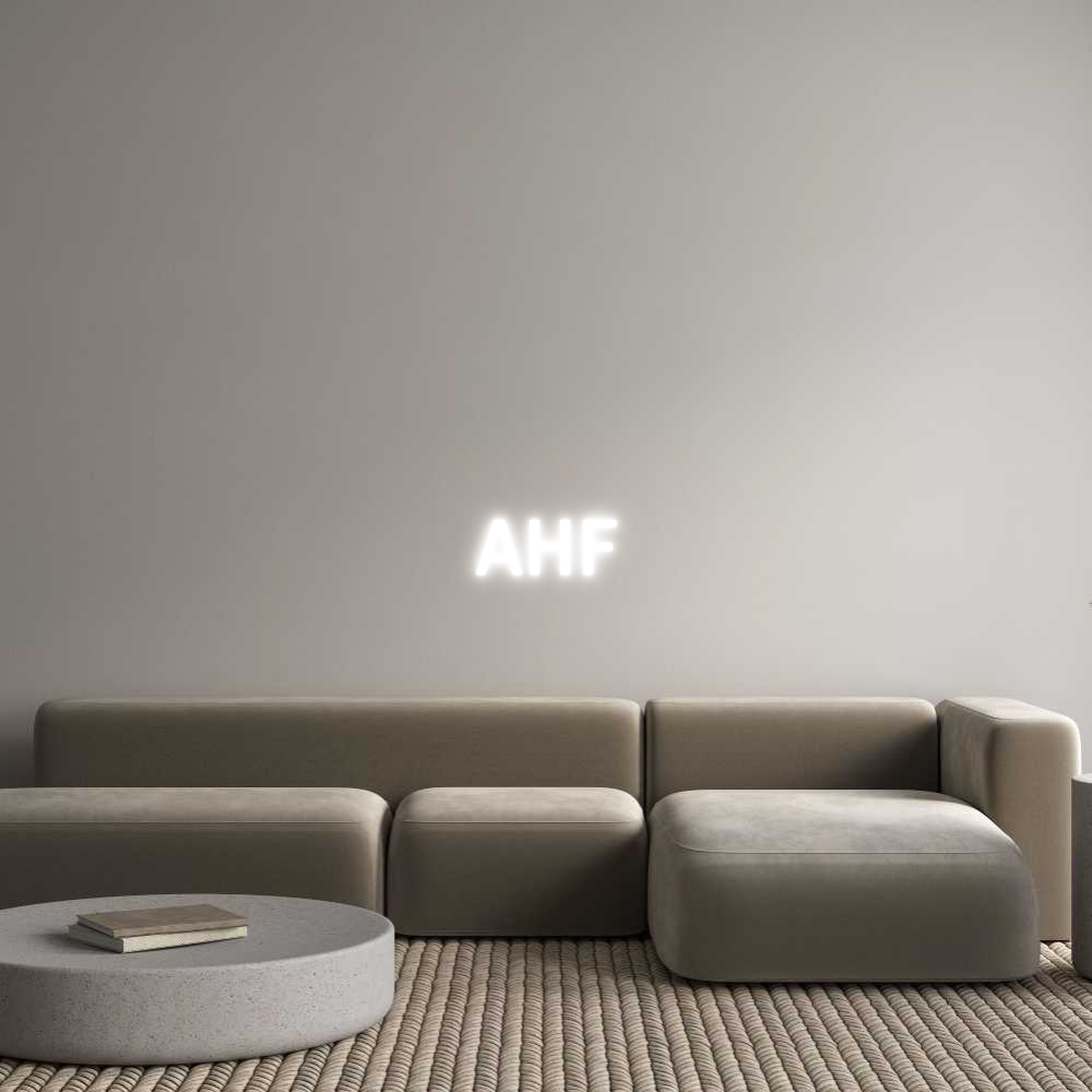 Custom Neon Text - AHF