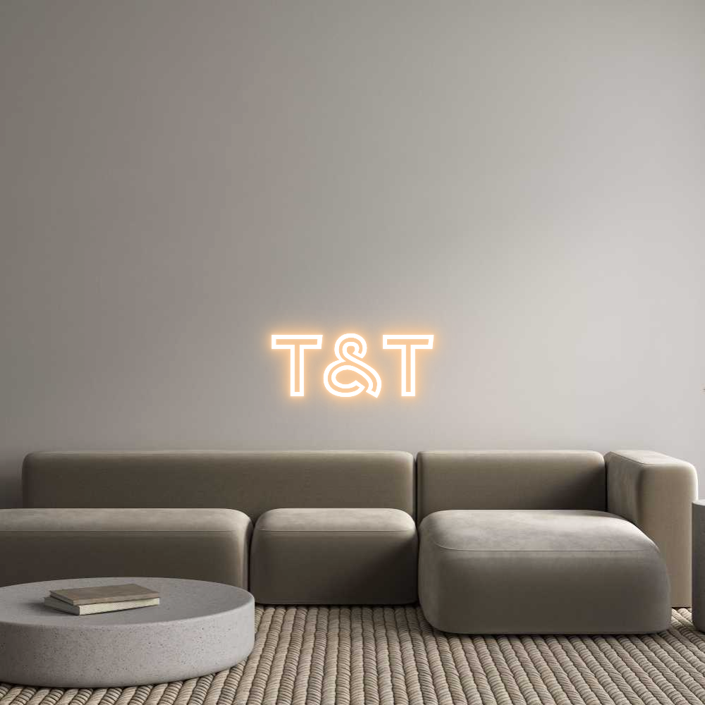 Custom Neon Text - T&T