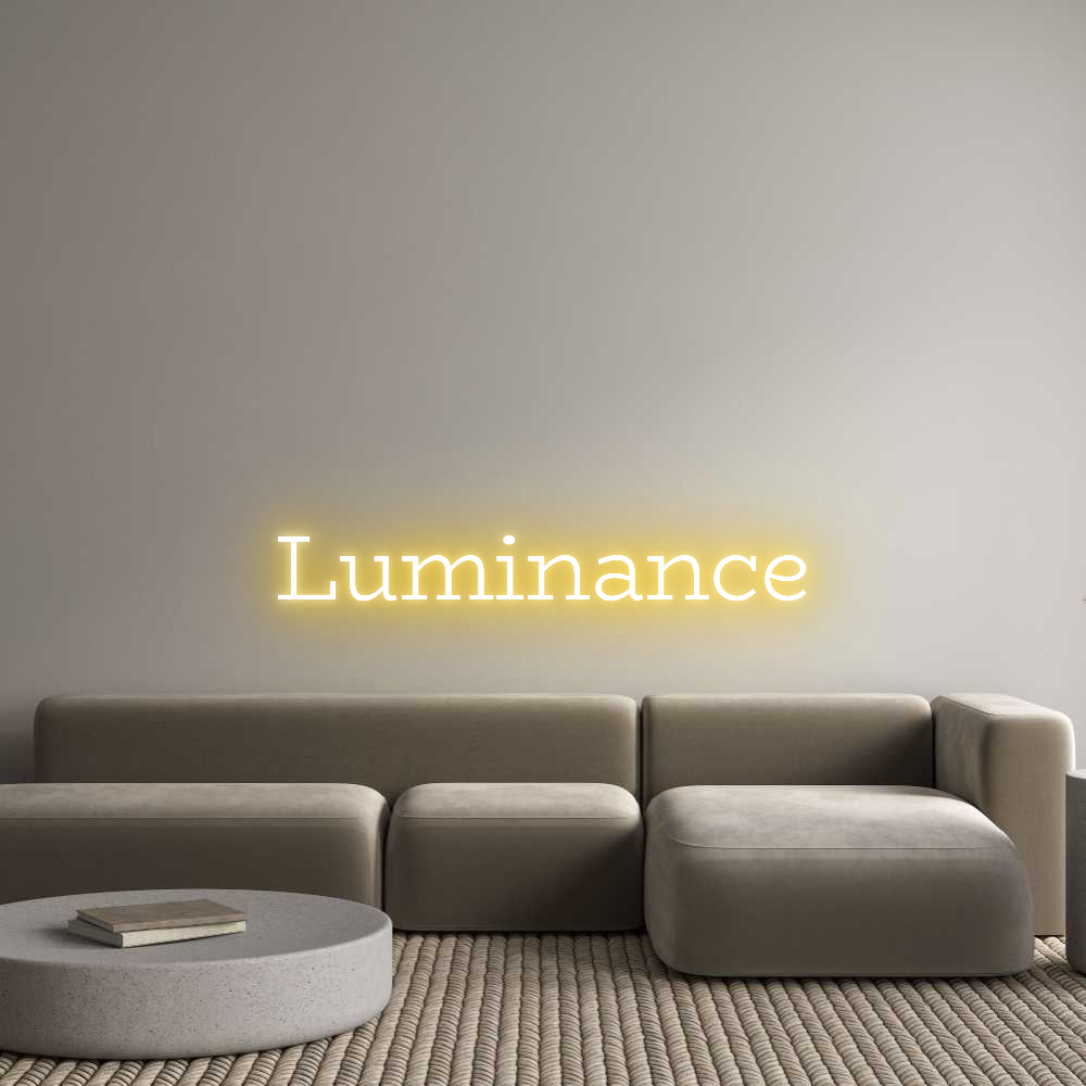 Custom Neon Text - Luminance