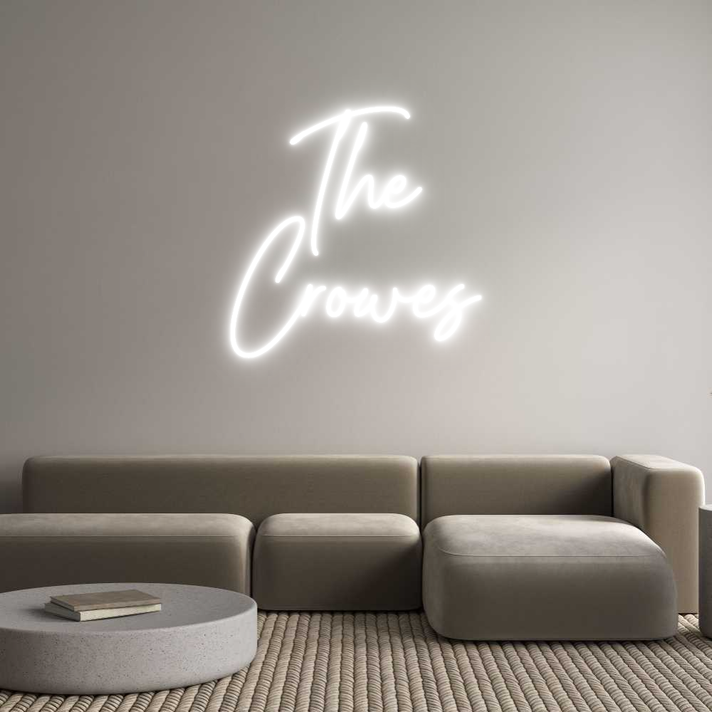 Custom Neon Text - The
Crowes