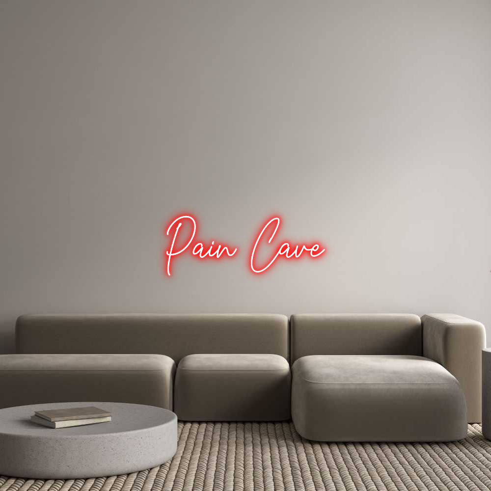 Custom Neon Text - Pain Cave