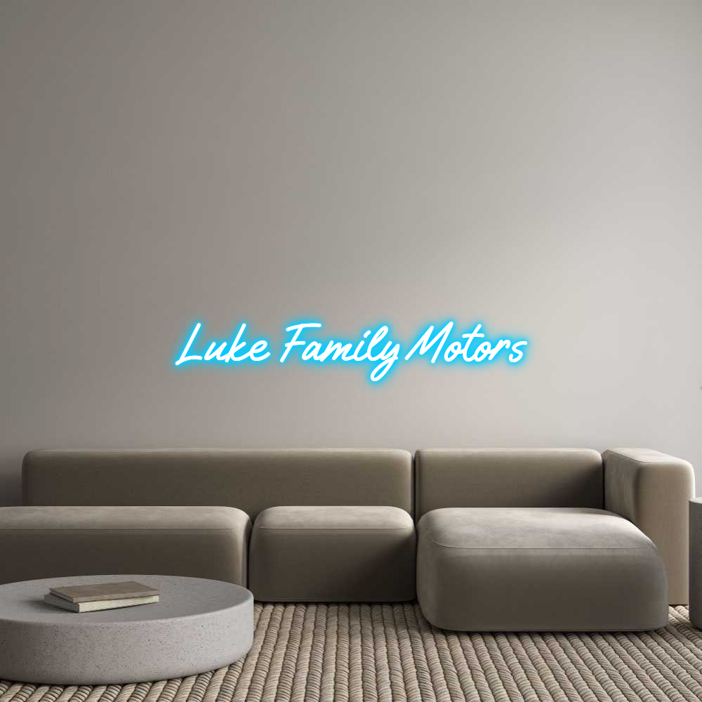 Custom Neon Text - Luke Family M...