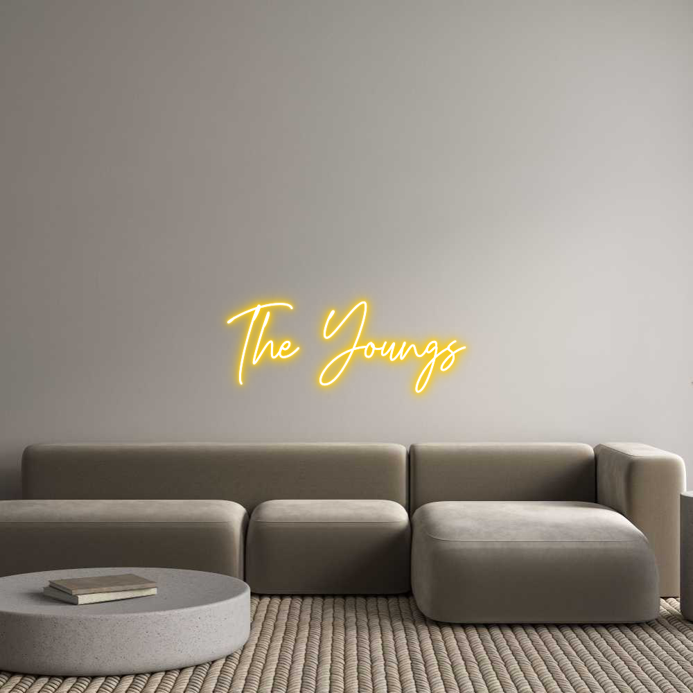 Custom Neon Text - The Youngs