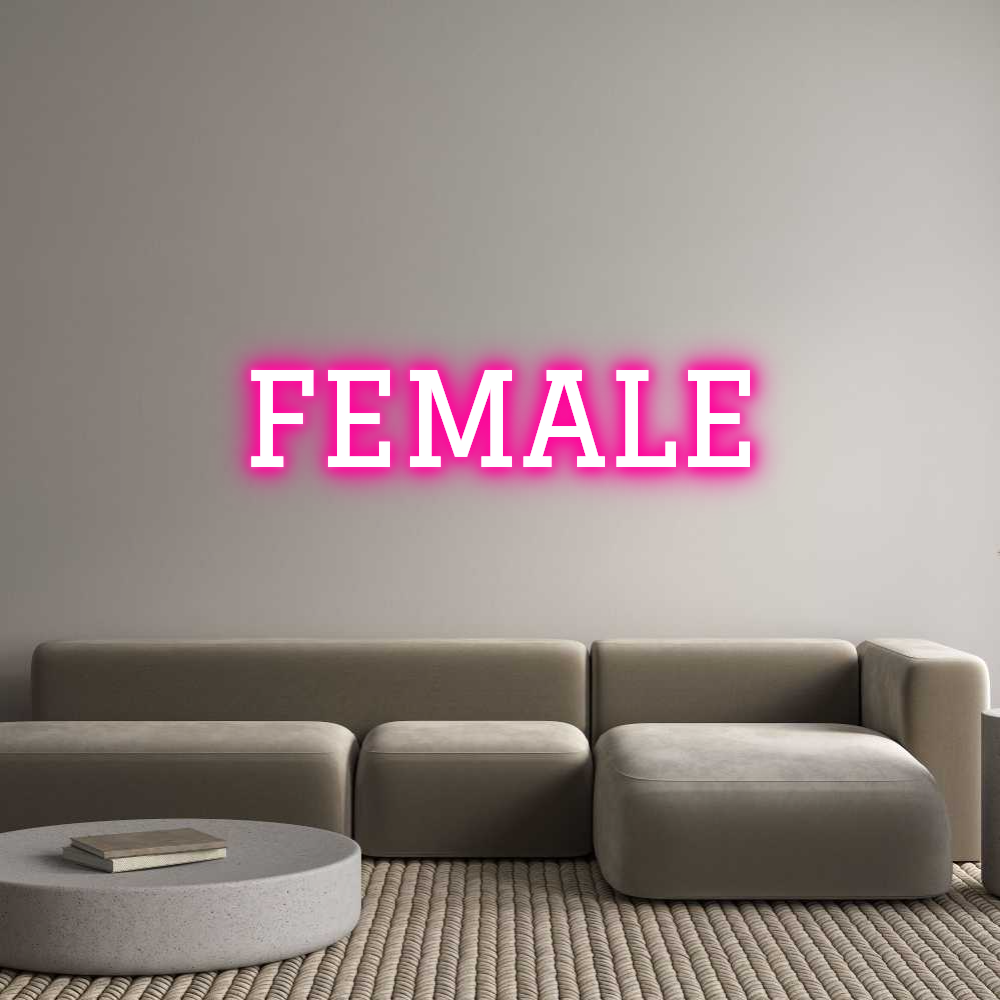 Custom Neon Text - FEMALE