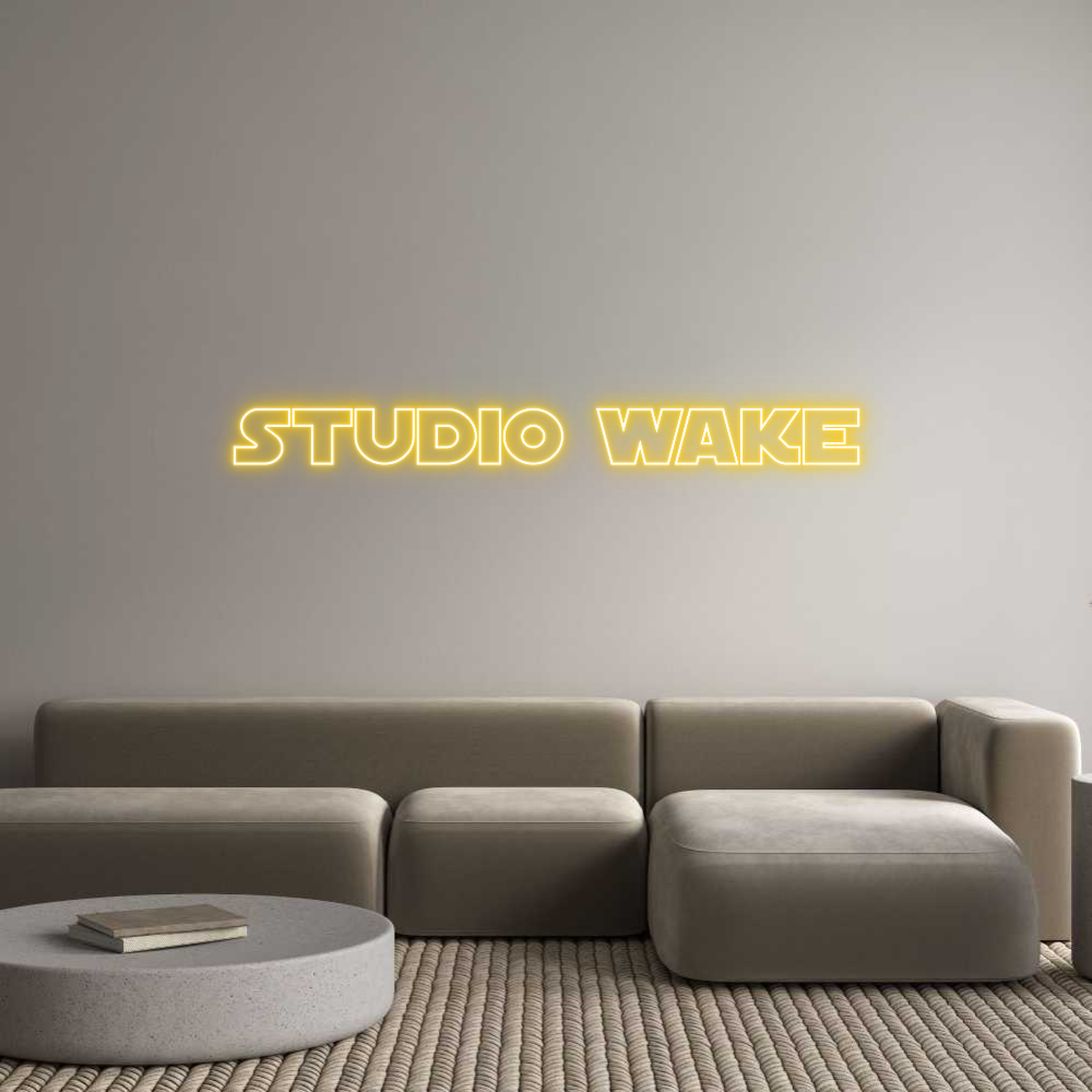 Custom Neon Text - Studio Wake