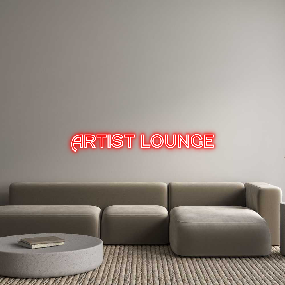 Custom Neon Text - ARTIST Lounge