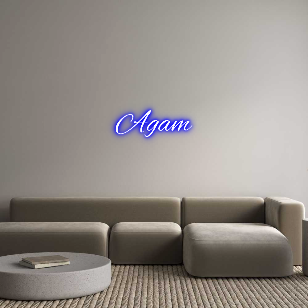 Custom Neon Text - Agam