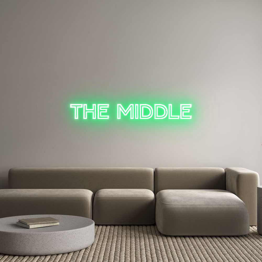 Custom Neon Text - The Middle