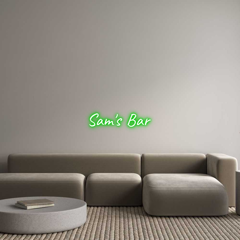 Custom Neon Text - Sam's Bar
