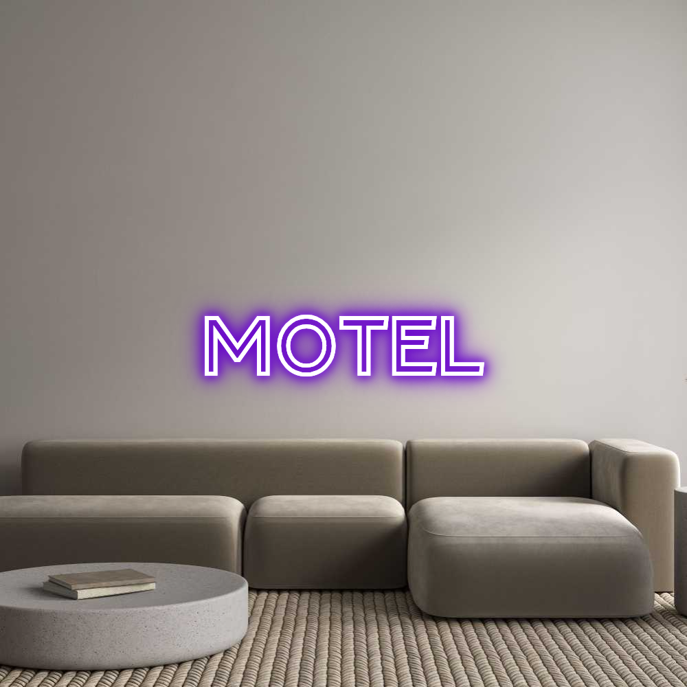 Custom Neon Text - MOTEL