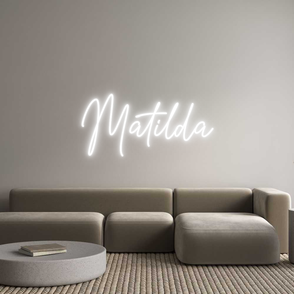 Custom Neon Text - Matilda