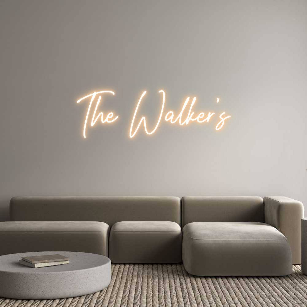Custom Neon Text - The Walker's