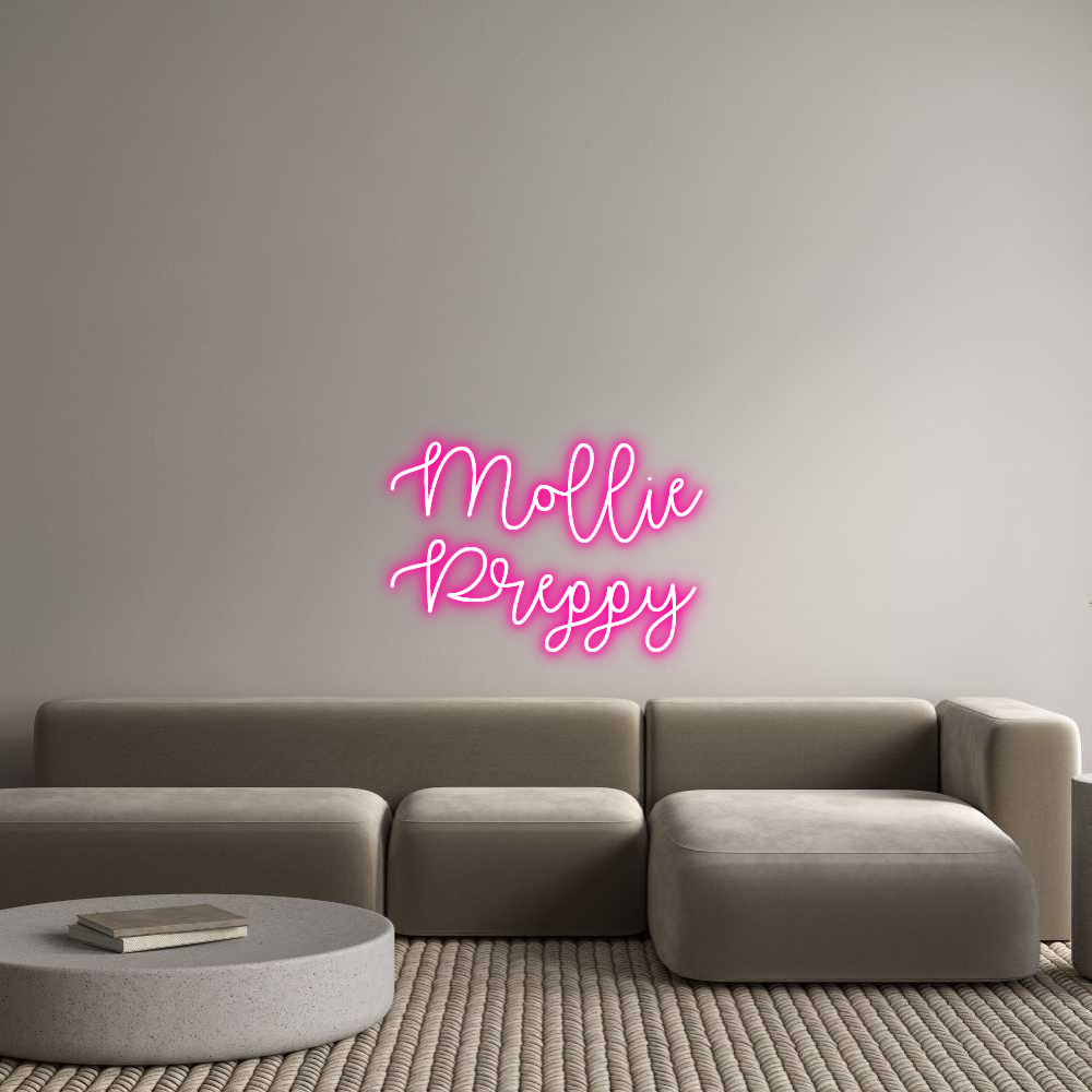 Custom Neon Text - Mollie
Preppy
