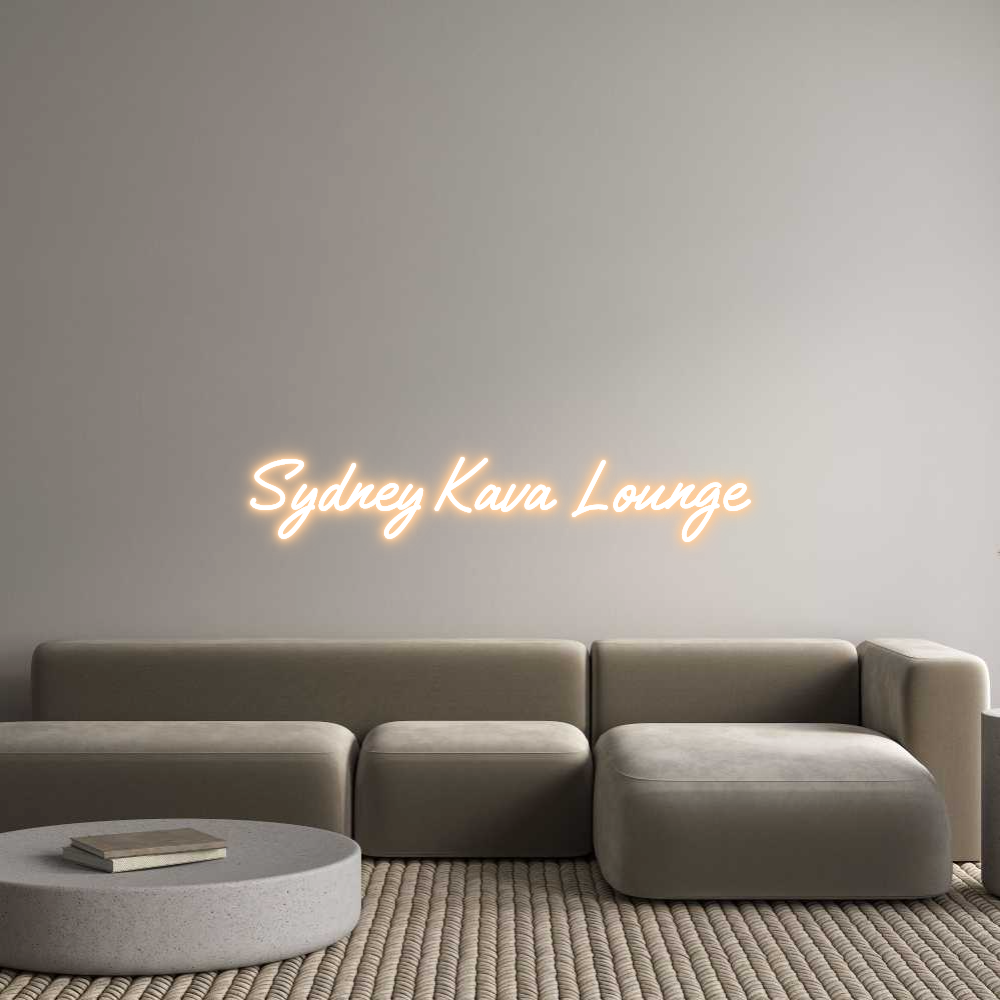 Custom Neon Text - Sydney Kava L...